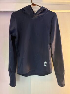 Born Primitive Navy Blue Hooded Workout Sweatshirt